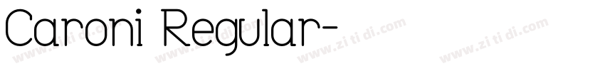 Caroni Regular字体转换